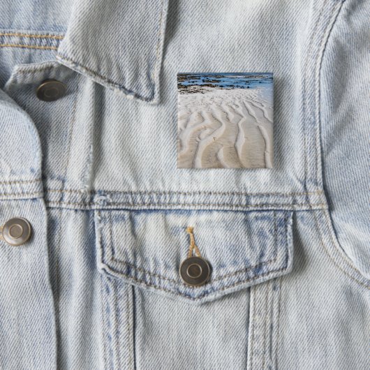 Lage getijde vierkante button 5,1 cm (In situ)