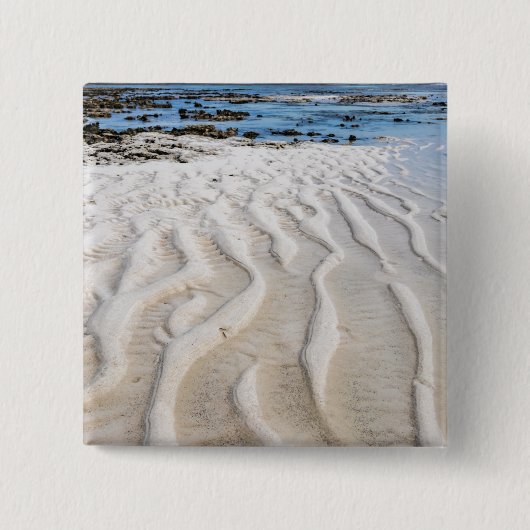 Lage getijde vierkante button 5,1 cm (Voorkant)