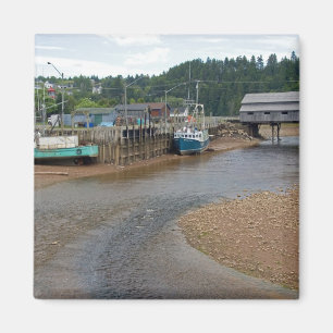 Lage getijden op de baai van Fundy op St. Martins, Magneet