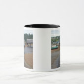 Lage getijden op de baai van Fundy op St. Martins, Mok (Midden)