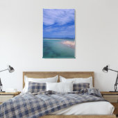 Lage getijden op het strand canvas afdruk (Insitu (Slaapkamer))
