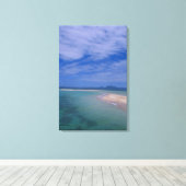 Lage getijden op het strand canvas afdruk (Insitu (Houten vloer))