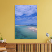 Lage getijden op het strand canvas afdruk (Insitu (Woonkamer))