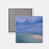 Lage getijden op het strand magneet (Voorkant / Achterkant)