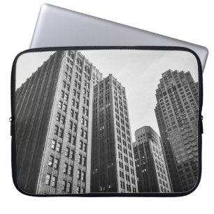LAGE GRAYSCHALE HOTOGRAFIEK VAN HOOGSE GEBOUWD LAPTOP SLEEVE