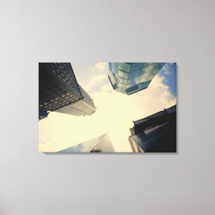 Lage hoek van het Chrysler-gebouw Canvas Afdruk