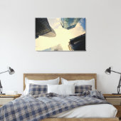 Lage hoek van het Chrysler-gebouw Canvas Afdruk (Insitu (Slaapkamer))