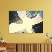 Lage hoek van het Chrysler-gebouw Canvas Afdruk (Insitu (Woonkamer))