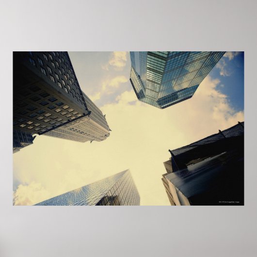 Lage hoek van het Chrysler-gebouw Poster (Voorkant)