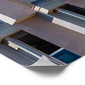 LAGE HOOGHOTO VAN GRAY CONCRETE BOUW POSTER (Hoek)