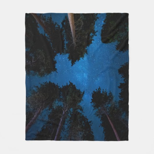 LAGE HOOGHOTOGRAFIE VAN BOMEN FLEECE DEKEN (Voorkant)