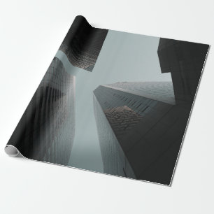 LAGE HOOGHOTOGRAFIE VAN GEBOUWEN OP DAG CADEAUPAPIER