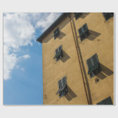 LAGE HOOGHOTOGRAFIE VAN HET VENSTER BROWN LOUVER CADEAUPAPIER (Vlak)