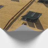 LAGE HOOGHOTOGRAFIE VAN HET VENSTER BROWN LOUVER CADEAUPAPIER (Hoek)