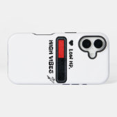 Lage HP, Hoge Vibe grappige meme iPhone 16 Hoesje (Achterkant horizontaal)