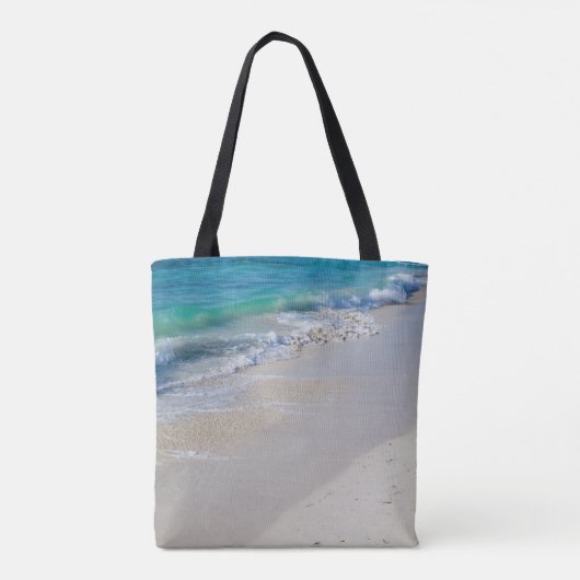 Lage kant bij strand tote bag (Achterkant)