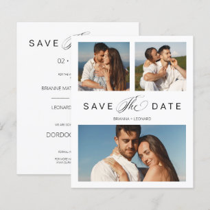 Lage kosten 3 foto's Een eenvoudig elegant script