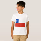 Lage kosten! Chileense vlag T-shirt (Voorkant volledig)
