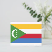 Lage kosten! Comoros Flag Briefkaart (Staand voorkant)