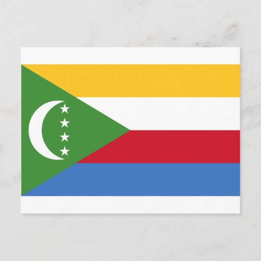 Lage kosten! Comoros Flag Briefkaart (Voorkant)