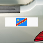 Lage kosten! Congo-vlag Bumpersticker (Op auto)