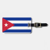 Lage kosten! Cubaanse vlag Bagagelabel (Voorkant horizontaal)