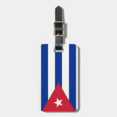 Lage kosten! Cubaanse vlag Bagagelabel (Voorkant verticaal)