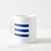 Lage kosten! Cubaanse vlag Koffiemok (Voorkant links)