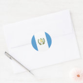 Lage kosten! De vlag van Guatemala Ronde Sticker (Envelop)