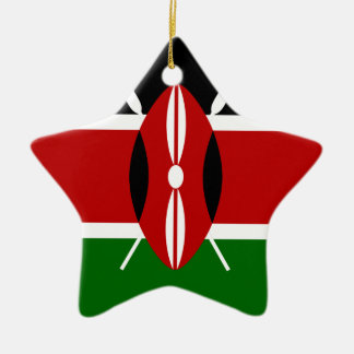 Lage Kosten! De Vlag van Kenia Keramisch Ornament