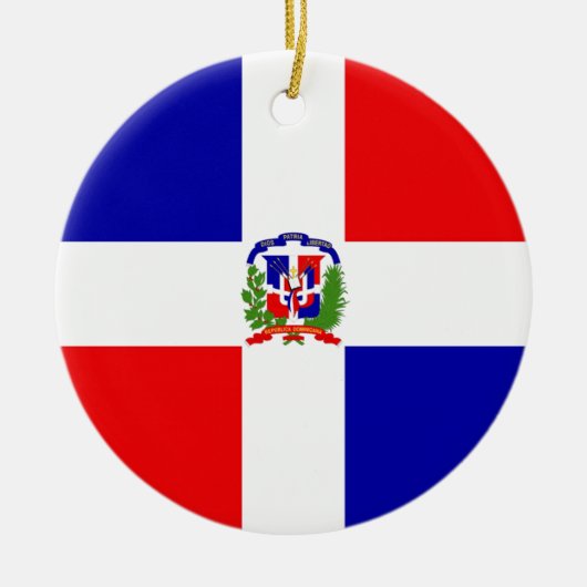 Lage Kosten! Dominicaanse Republiek Keramisch Ornament (Voorkant)