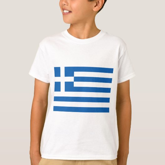 Lage kosten! Griekse vlag T-shirt (Voorkant)