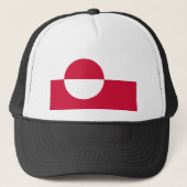 Lage kosten! Groenlandse vlag Trucker Pet (Voorkant)
