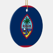 Lage kosten! Guam Flag Keramisch Ornament (Rechts)