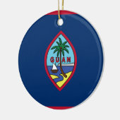 Lage kosten! Guam Flag Keramisch Ornament (Links)