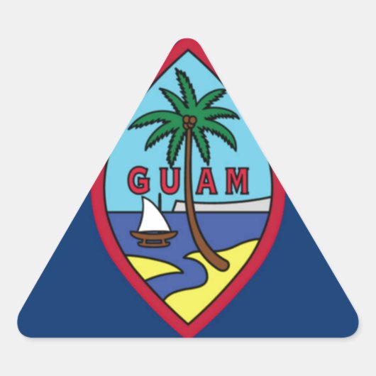 Lage kosten! Guam Vlag Sticker (Voorkant)