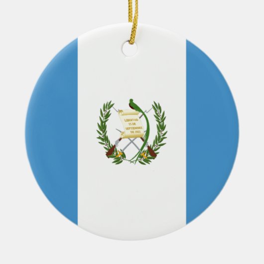 Lage kosten! Guatemalteekse vlag Keramisch Ornament (Voorkant)