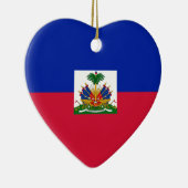 Lage kosten! Haïtiaanse vlag Keramisch Ornament (Rechts)