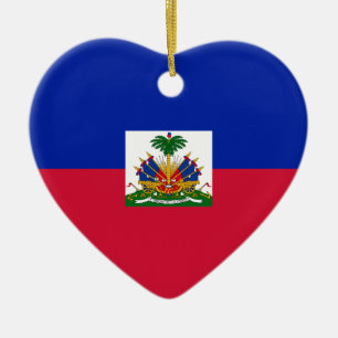 Lage kosten! Haïtiaanse vlag Keramisch Ornament