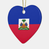 Lage kosten! Haïtiaanse vlag Keramisch Ornament (Links)