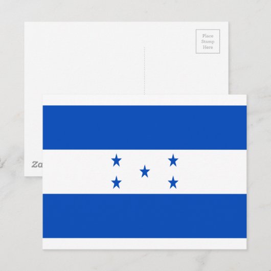 Lage kosten! Honduras Flag Briefkaart (Voorkant / Achterkant)