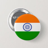 Lage kosten! Indiase vlag Ronde Button 5,7 Cm (Voorkant /achterkant)