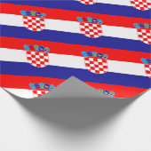 Lage kosten! Kroatische vlag Cadeaupapier (Hoek)
