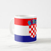 Lage kosten! Kroatische vlag Koffiemok (Voorkant links)