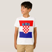 Lage kosten! Kroatische vlag T-shirt (Voorkant volledig)