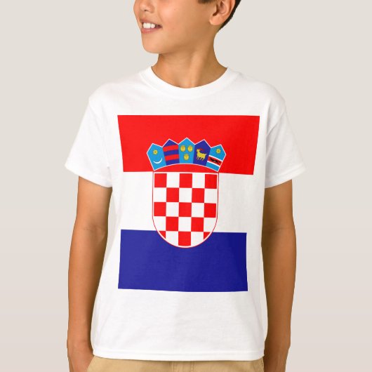 Lage kosten! Kroatische vlag T-shirt (Voorkant)