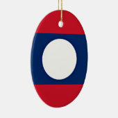 Lage kosten! Laos Flag Keramisch Ornament (Rechts)