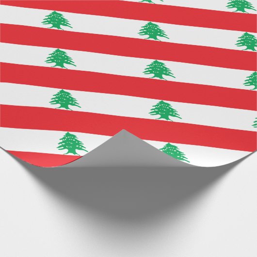 Lage kosten! Libanese vlag Cadeaupapier (Hoek)