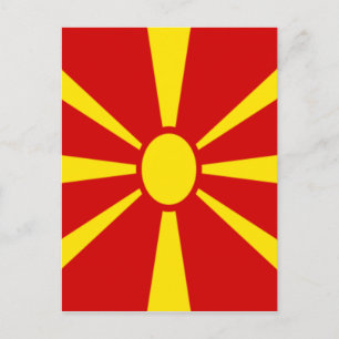 Lage kosten! Markering Macedonië Briefkaart