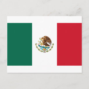 Lage kosten! Mexicaanse vlag Briefkaart